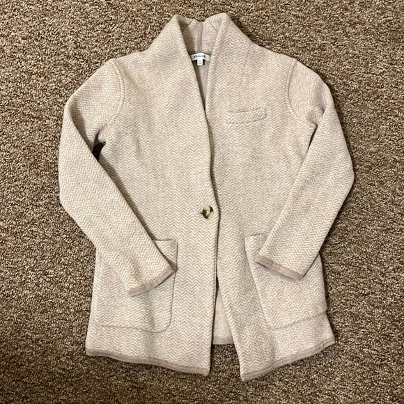 Madewell Herringbone Mattson Sweater Coat Size XXS - Picture 5 of 12